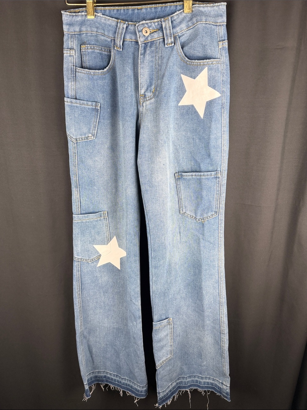 Blue Denim Jeans with Stars